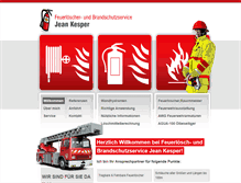 Tablet Screenshot of brandschutz-kesper.at